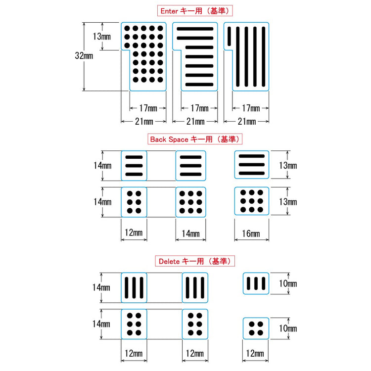 キーボードタッチセンサー (キーボードのキーの位置が簡単にわかる) 送料¥250(5個まで)