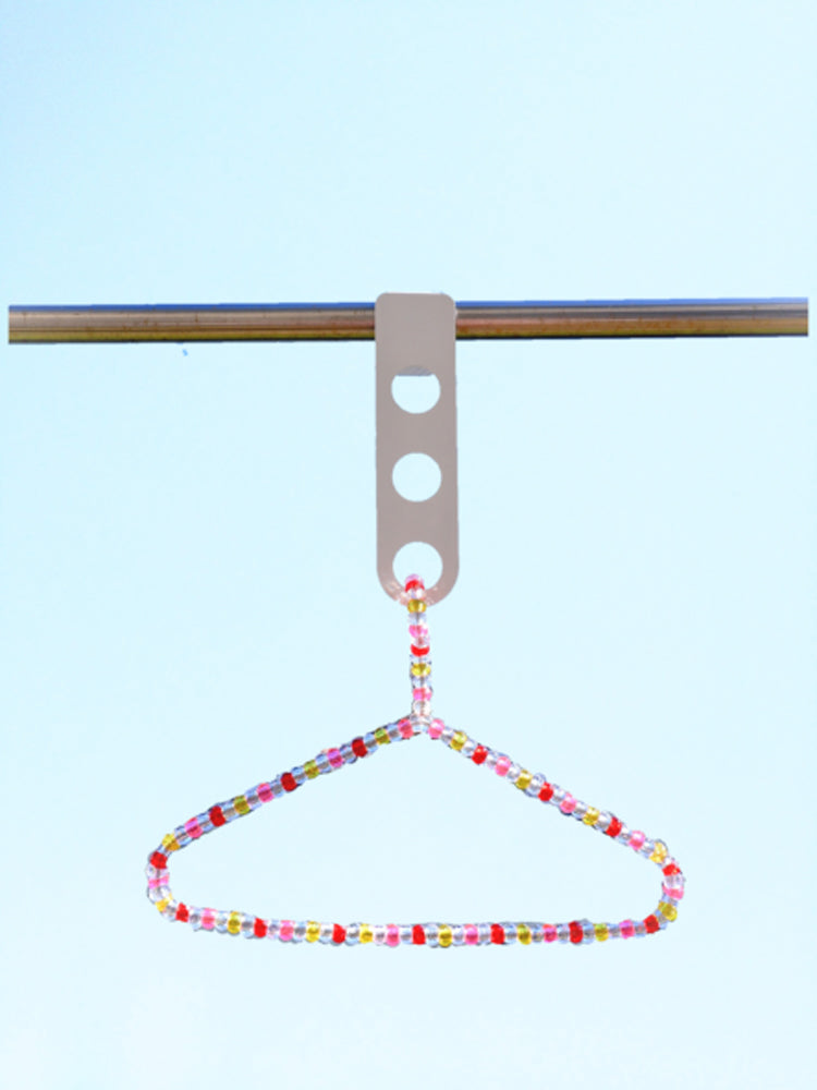 スティックリングス カラフル(1個入り)物干し竿やハンガー等の高さを低くして安全 快適な物干しを! 洗濯物 高さ調節 ケガ予防 丈夫で長持ち 金物