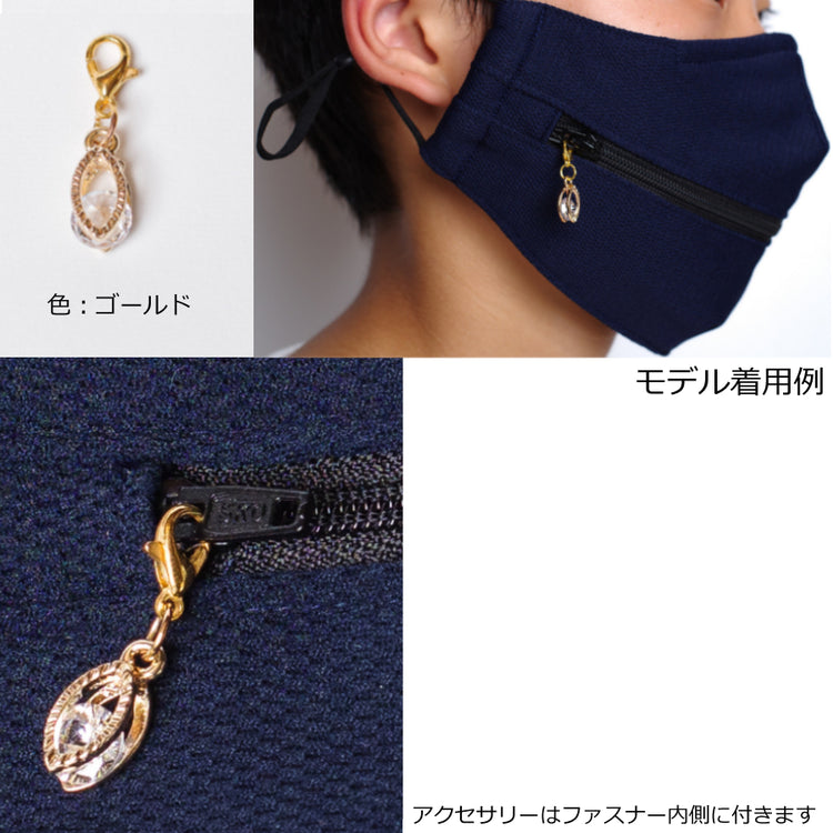 ダブルファスナー付きマスク インフルエンザ 予防 送料¥250(1個まで) 2個以上で送料無料