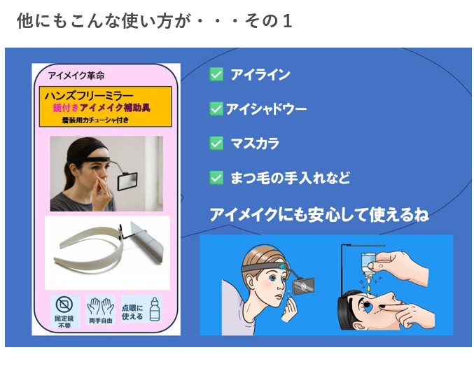 鏡付き点眼補助具「ミエルドロップ」