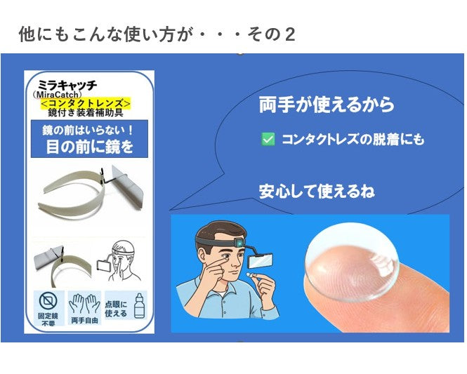鏡付き点眼補助具「ミエルドロップ」