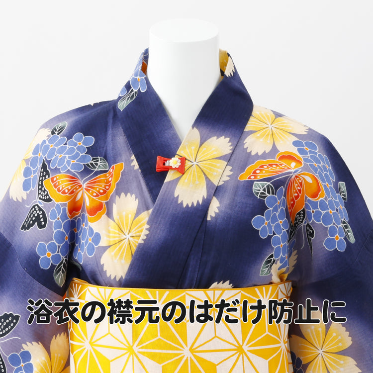 胸はだけんじゃー (衣類用クリップ  病衣 浴衣 などの襟元の はだけ防止) 送料￥250(2個まで)