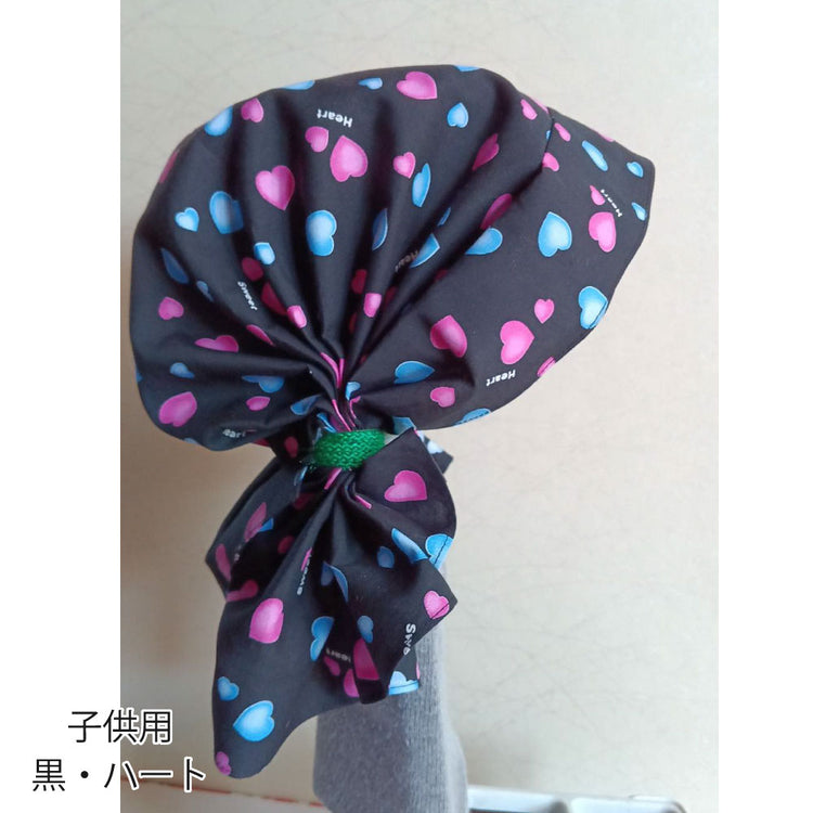 フレアーキャップ （サッとかぶれる帽子）バンダナ柄 コットン 和柄 和風 アウトドア 医療用帽子 ターバンキャップ 送料￥250(1個まで)