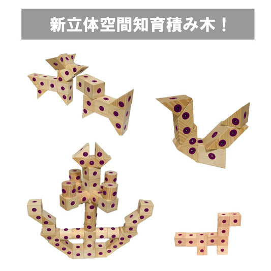 マグネット立体積み木「ピタットくっ積み木」